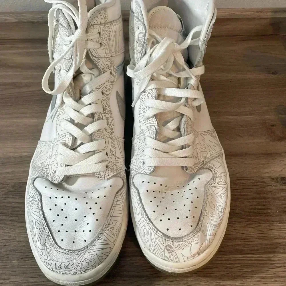 Nike Air Jordan 1 Retro High OG 30 Year Anniversary Laser Shoes Men's Sz 13 - Picture 3 of 11